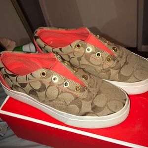 Coach canvas sneakers